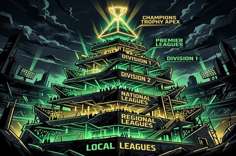 English Football Pyramid illustration